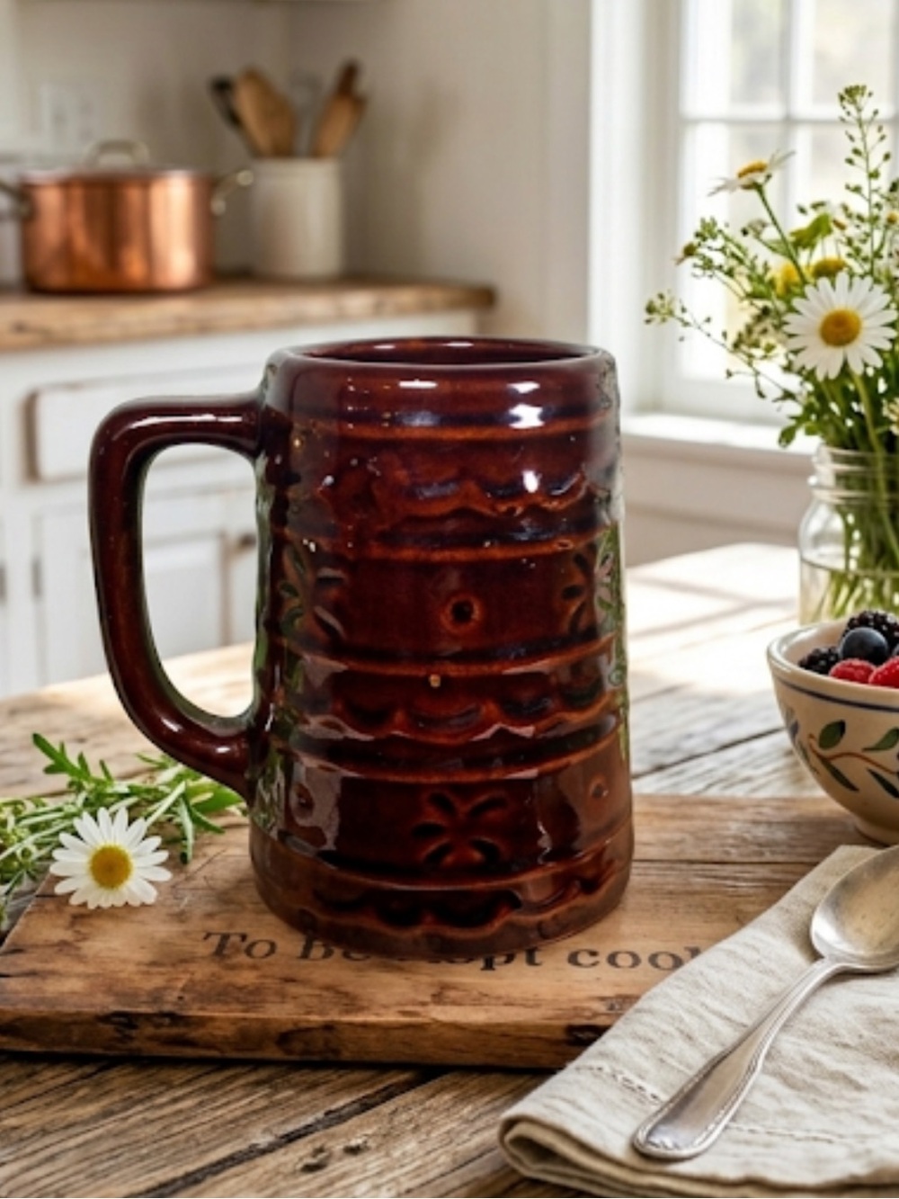 Vintage Marcrest Daisy Dot 18oz Large Mug Daisy Dot USA Farmhouse Vintage Mug